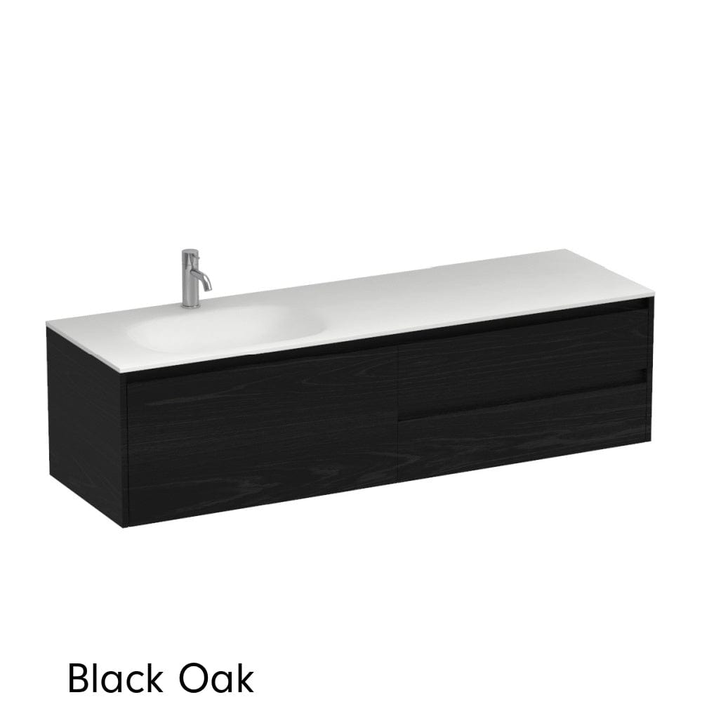 Progetto Vanity Stanza Spio 1500 3 Drawer Vanity Left Basin