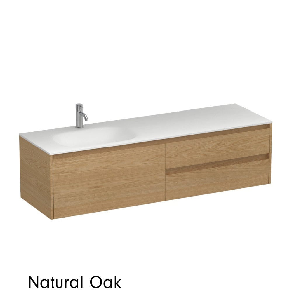 Progetto Vanity Stanza Spio 1500 3 Drawer Vanity Left Basin