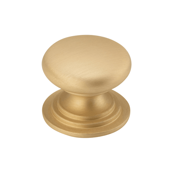 Iver Sarlat Cupboard Knob | Satin Brass | 38mm - The Kitchen Hub