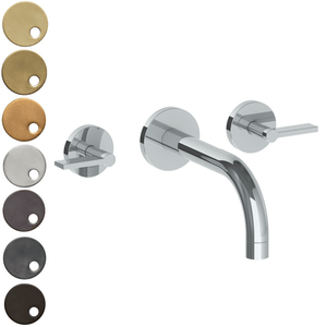 The Watermark Collection Bath Taps Polished Chrome The Watermark Collection London Wall Mounted 3 Hole Bath Set | Lever Handle