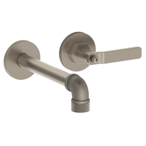 The Watermark Collection Basin Taps Polished Chrome The Watermark Collection Elan Vital Wall Mounted 2 Hole Basin Set with 190mm Spout