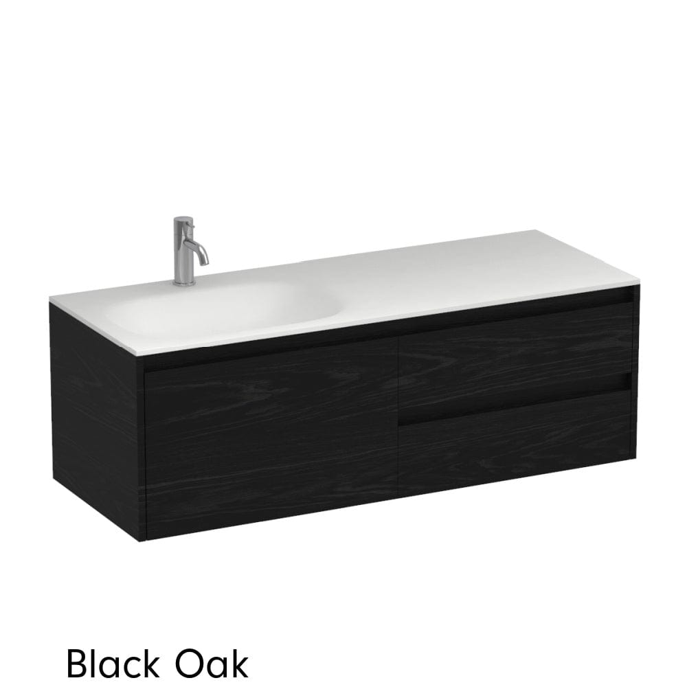 Progetto Vanity Stanza Spio 1200 3 Drawer Vanity Left Basin