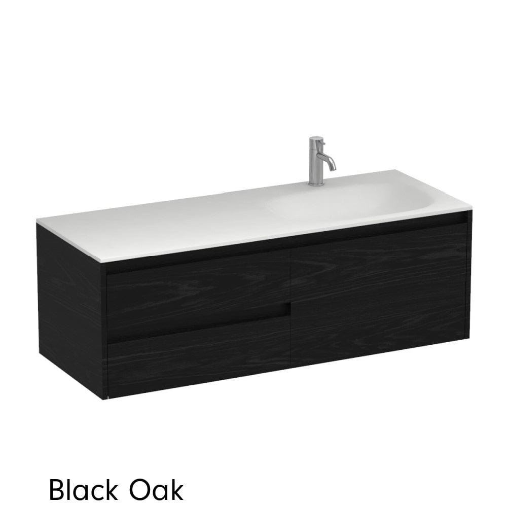 Progetto Vanity Stanza Spio 1200 3 Drawer Vanity Right Basin