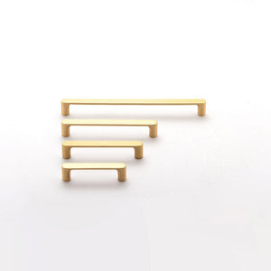 Iver Handles Iver Osaka Cabinet Pull with Backplate  | Brushed Brass | 96mm