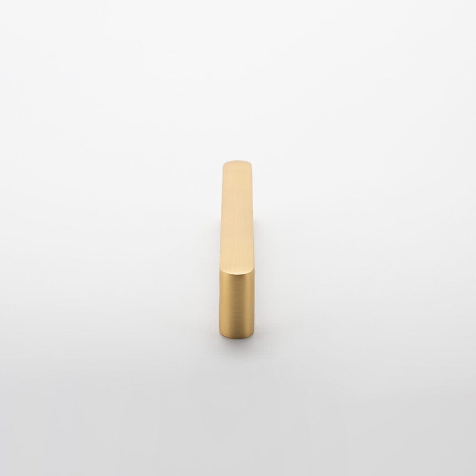 Iver Handles Iver Osaka Cabinet Pull with Backplate  | Brushed Brass | 96mm