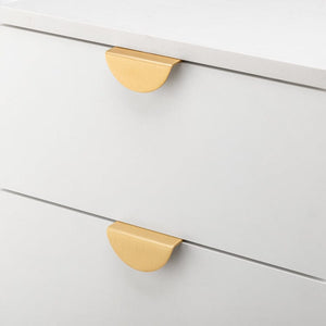 Iver Handles Iver Osaka Lip Drawer Pull | Brushed Brass | 64mm