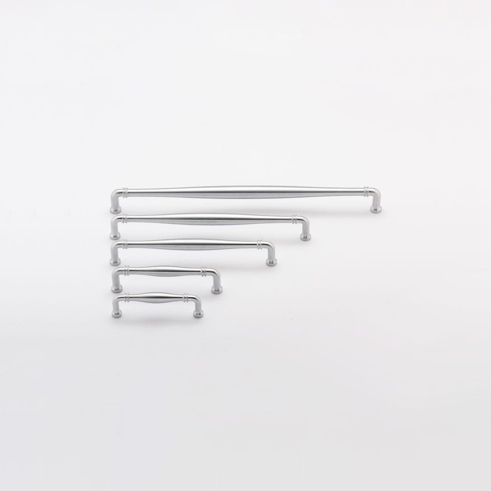 Iver Handles Iver Sarlat Cabinet Pull with Backplate | Brushed Chrome | 160mm