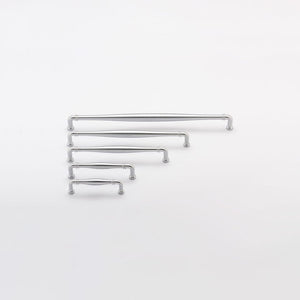 Iver Handles Iver Sarlat Cabinet Pull with Backplate | Brushed Chrome | 160mm