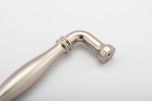 Iver Handles Iver Sarlat Cabinet Pull with Backplate | Satin Nickel | 128mm