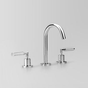 Astra Walker Basin Taps Astra Walker Knurled Icon + Lever Gooseneck Basin Set with 115mm Spout